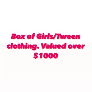 Girls/Teen Clothes Box Size xs-small. Valued over $1000